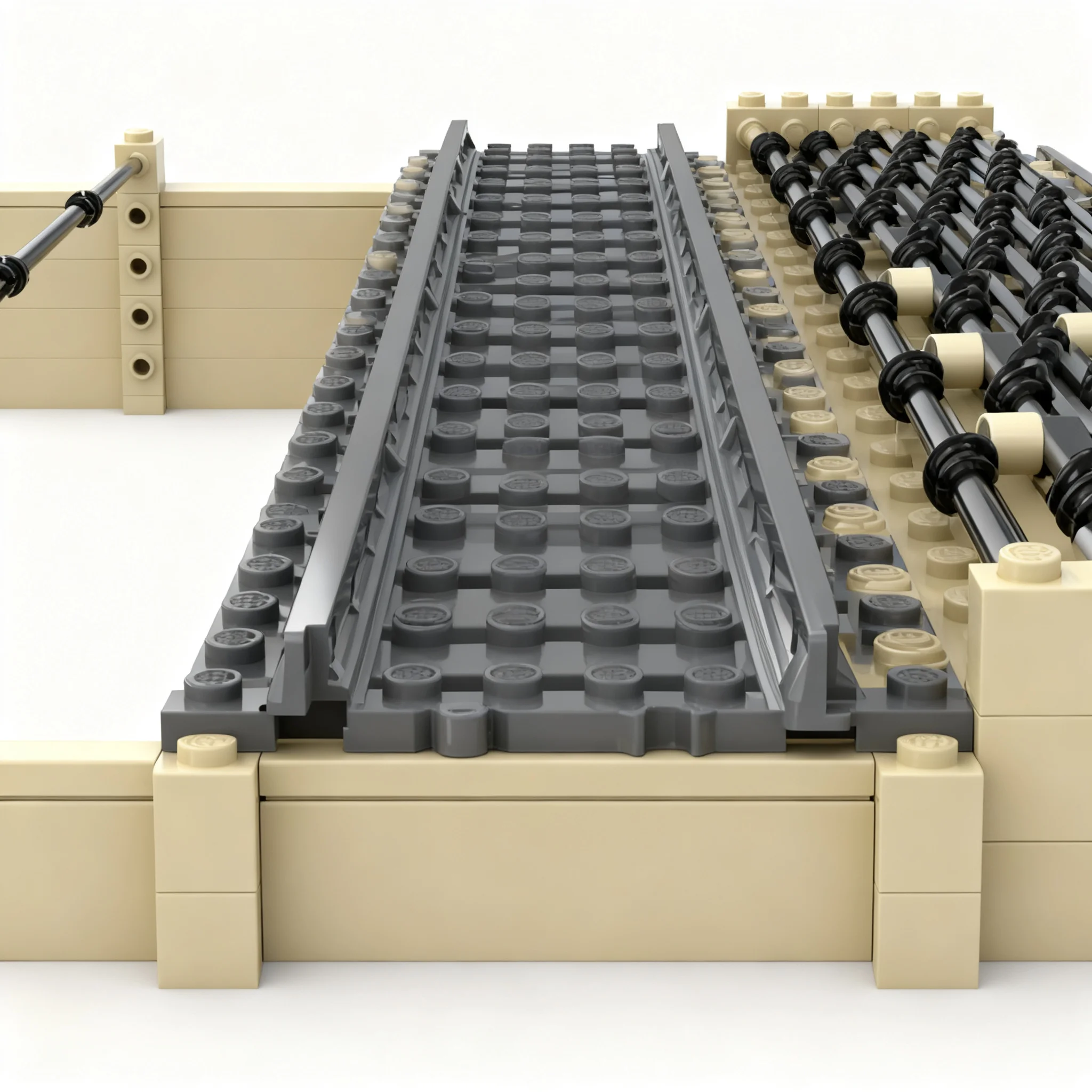 530pcs MOC CTA L Track Section City Trains Model Building Blocks Construction Christmas Gift Toys Art Education Brick Craft