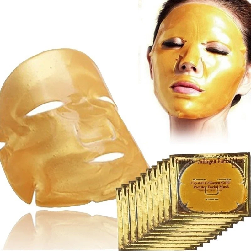 5/10 Pcs Anti-aging Gold Collagen Facial Mask Collagen Face Crystal Patches Moisturizing Whitening Jelly Skin Care Cosmetics