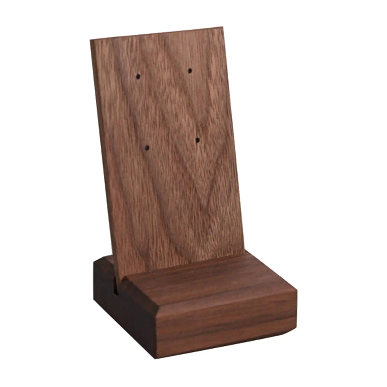 

A Version Rectangular High-End Walnut Jewelry Display Stand for Rings Bracelets Necklace Selling Individual Use Women Brown