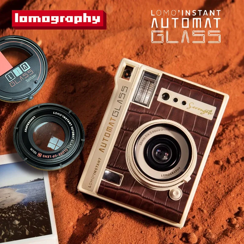 

Фотокамера Lomography Lomo'Instant Automat Glass с широкоугольным объективом для моментальной съемки, ретро-стиль, для пленки Fujifilm Instax Mini