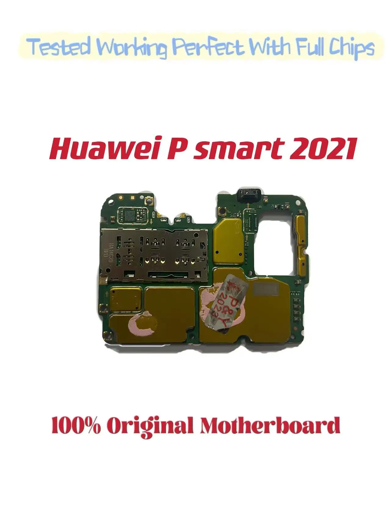 Original Unlocked Main Board For Huawei P Smart 2021  , Mainboard Motherboard, Chips Circuits, Flex Cable