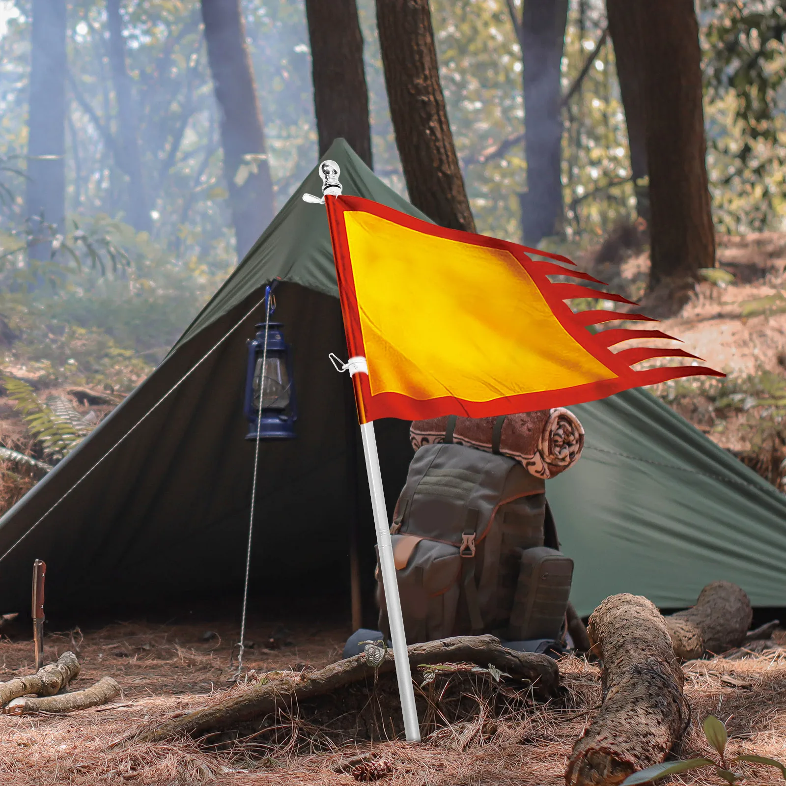 

1 set 1 Set Stainless Steel Flag Pole Outdoor Rotation Holder For Garden Wall Yard Porch Rustproof Metal Stand Flag Display Rack