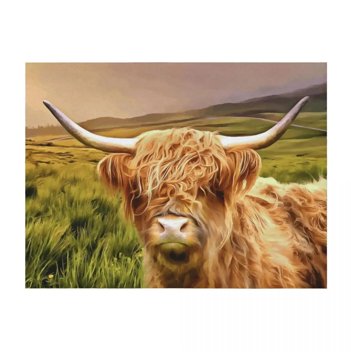 

Highland Cow (Painting) Throw Blanket anime Summer Beddings Decorative Sofas For Baby Blankets