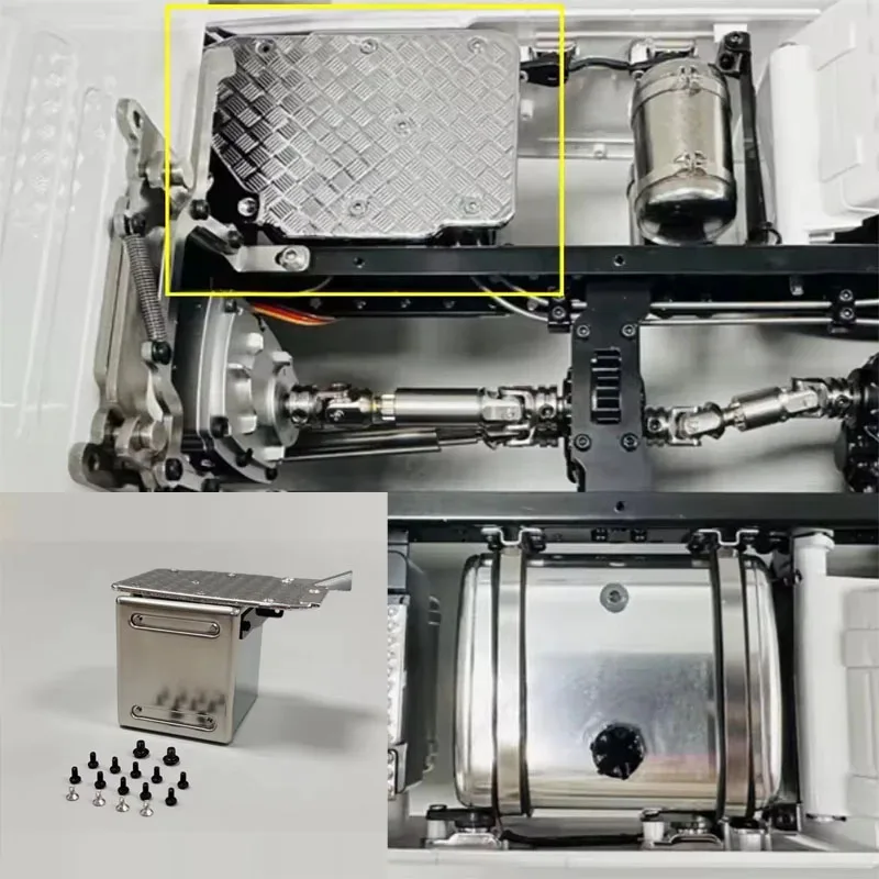 

1/14 Scania dedicated exhaust tank truck mud head trailer DIY modification accessories Magic Bean model