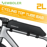 NEWBOLER-bolsa para bicicleta de montaña, bolsa para ciclismo de tubo frontal con marco portátil de 2L, ultraligera de gran capacidad