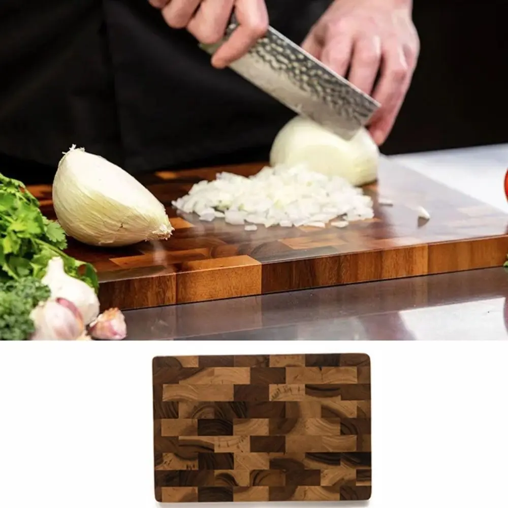 

Acacia Wood Splicing Chopping Board Double-sided Using Damp-proof Cutting Board Rectangular Moldy Proof Chopping Block Baby Food