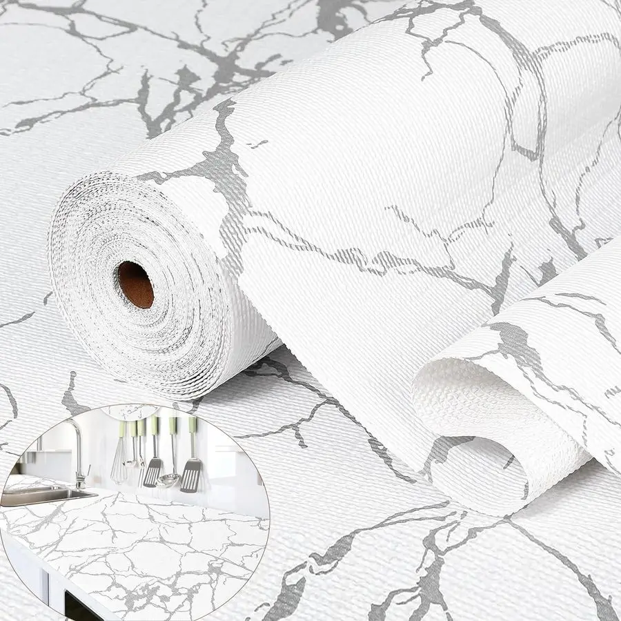 

and Shelf Liner for Kitchen Cabinet, NonAdhesive Cabinet Liner, NonSlip Drawer Liner, Waterproof Cupboard Liners, Kitchen Shelf