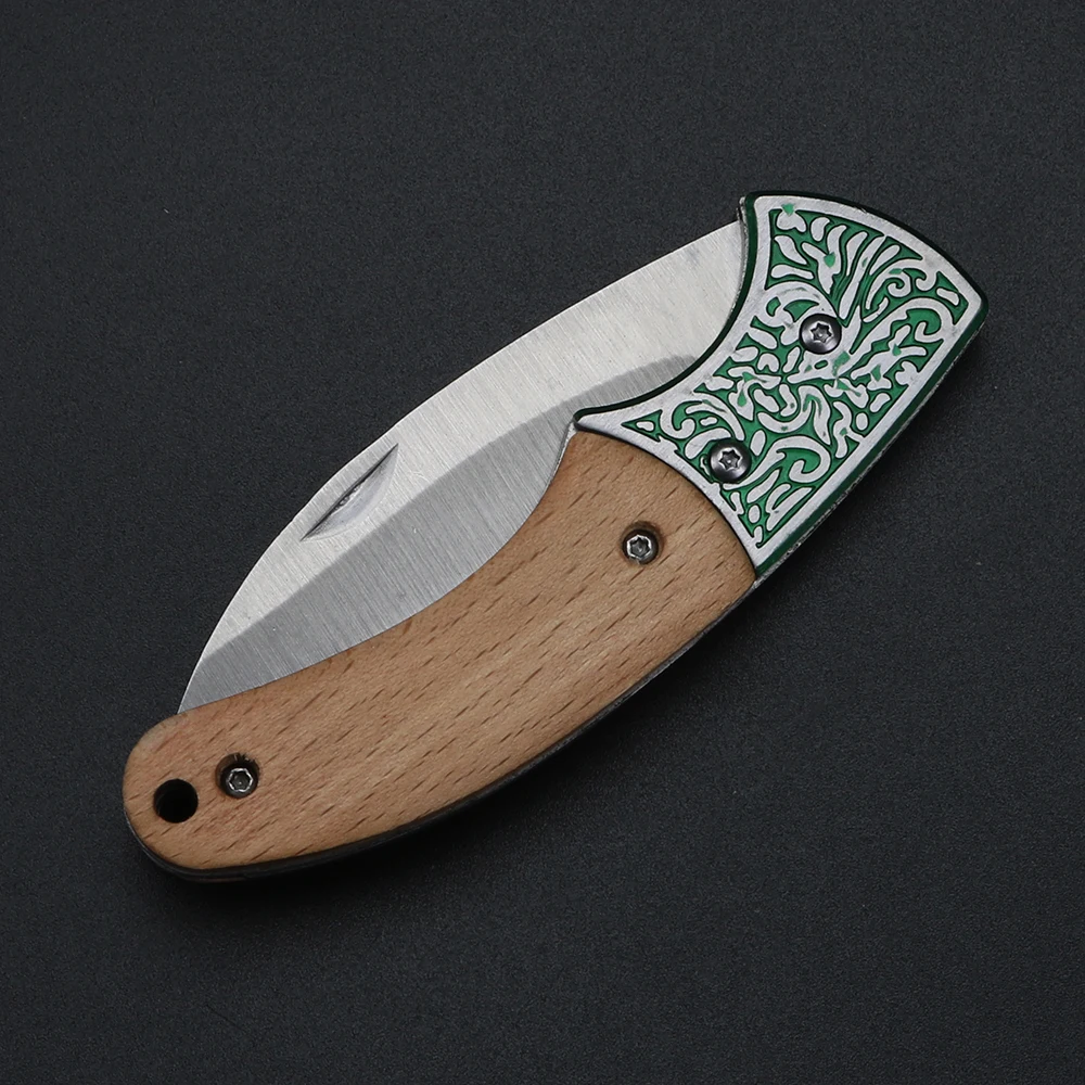 Уличный складной нож 5cr13, стальной походный нож, портативный складной нож, брелок для переноски фруктов, маленький нож