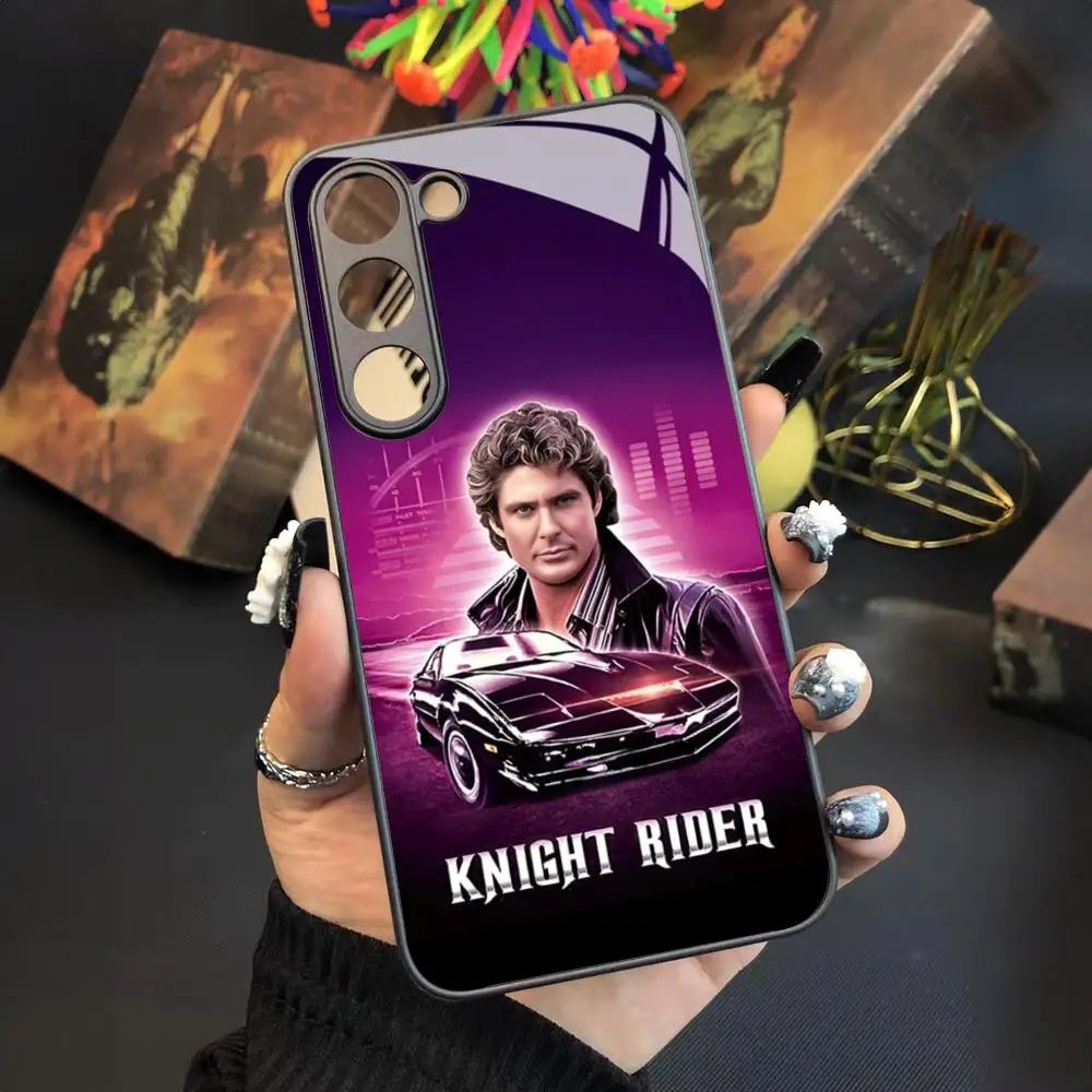 Knight Rider KITT Car Phone Case for Samsung Galaxy S24 S23 S22 S21 S20 A24 A34 A54 A53 Note20 M54 Fe Ultra Plus Glass