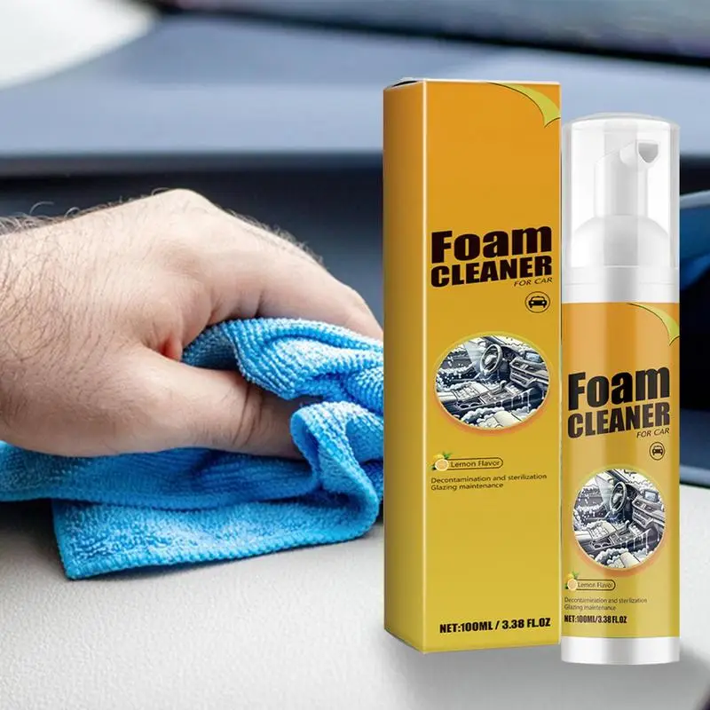 Auto Foam Cleaner Spray Multipurpose Car Detailer Cleaner Automotive Interior Cleaner Car Cleaning Foam Spray Long-Lasting Safe