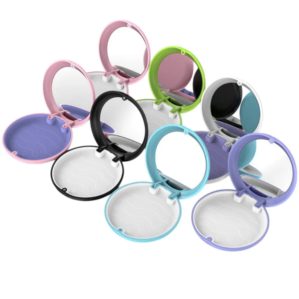 1pcs Magnetic Mirror Storage box Dental Orthodontic Braces Retainer Case Denture Box Teeth Container Protective Case Organizer
