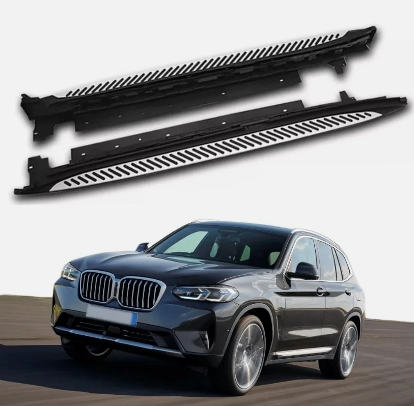 

2 шт. подножки для BMW X3 G01 2018–2024 боковые ступеньки, полный комплект Nerf Bar с противоскользящими частицами