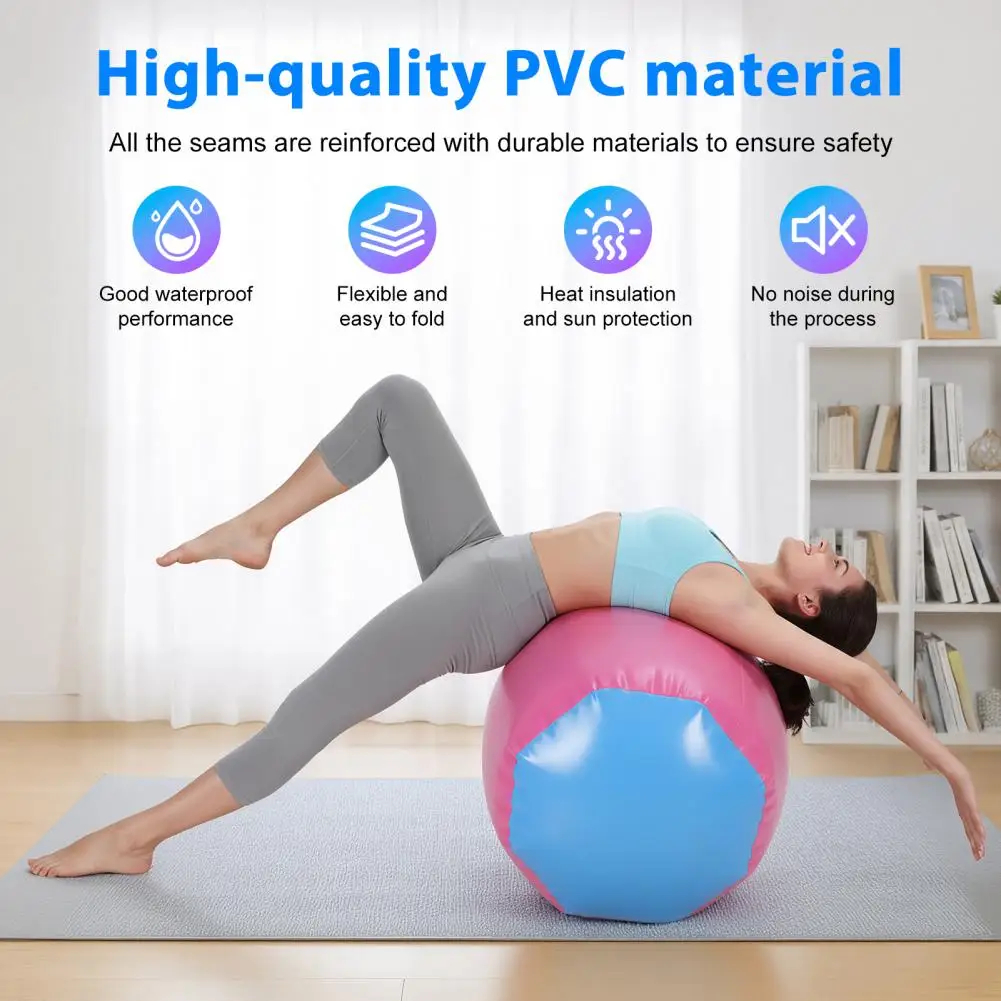 Gymnastics Air Barrel, Inflatable Tumbling Roller Mat With Air Pump, Back Handspring Training Air Tumbler Octagon Barrel