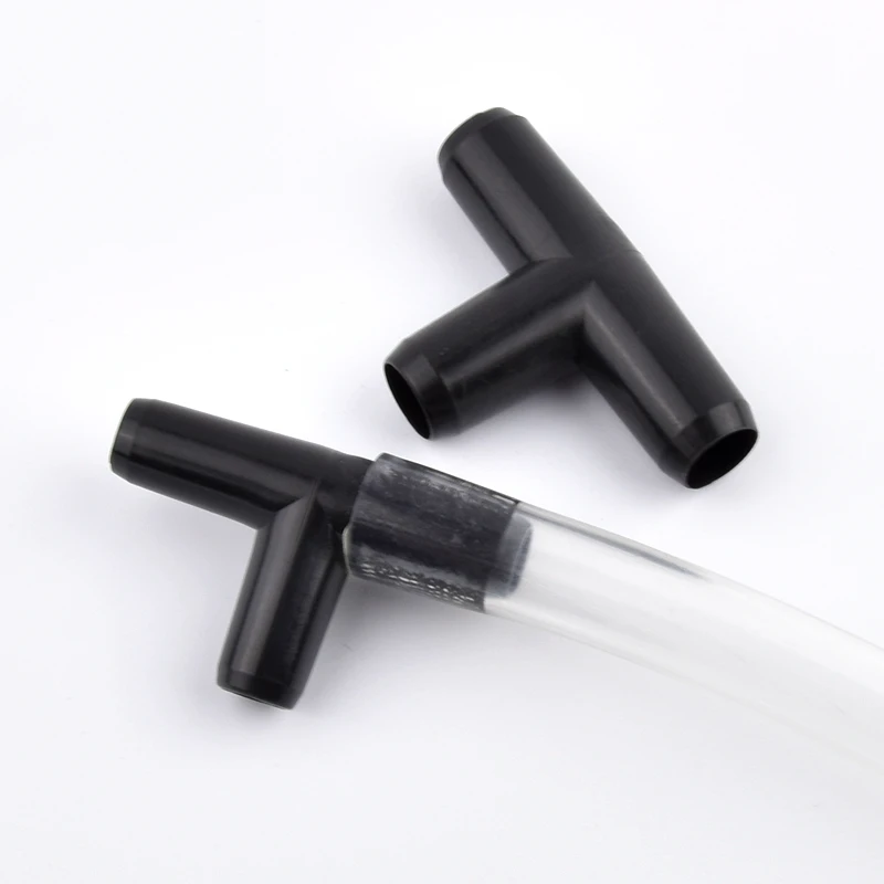 3~10mm Flat Mouth Tee Connector Aquarium Tracheal Joint Air Pump Hose Connectors Water Tube Joints Plastic Equal Dia 3-Ways