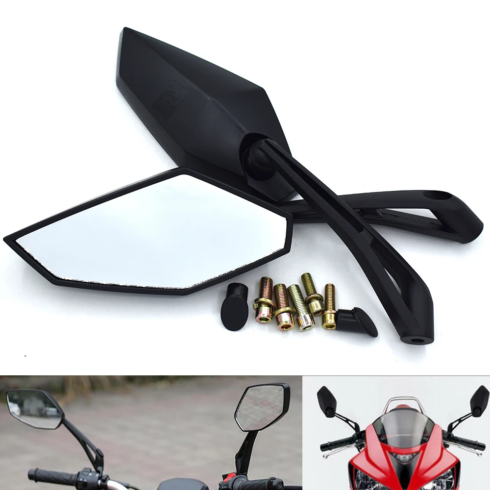 Universal 8mm 10mm Motorcycle Rear View Mirrors Side Rearview Mirror For HONDA CB1000R CB1000RR CB1100 CB1300 CBF1000 CBF600/S