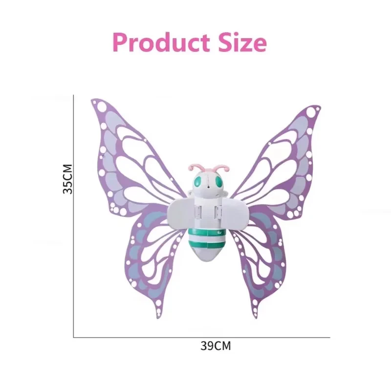 Ali da elfo in movimento con ali di fata leggere Farfalla elettrica per bambini Compleanno Natale Cosplay Dress Up Angel Girls Toy