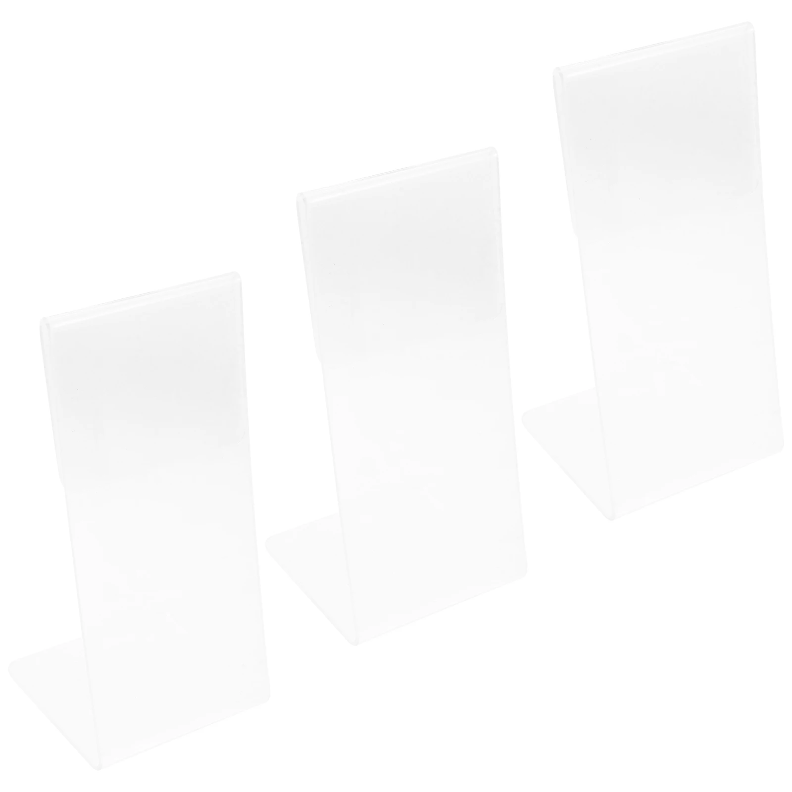 

3 pcs Light Acrylic Document Desktop Sign Holders Holder Document Holder Wealth Paper St Desktop Sign Rack Table Display
