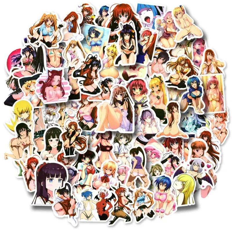 10/50/100Pcs Bikini Beauty Anime Sexy Girl Women Cartoon Stickers Graffiti Waterproof Sticker