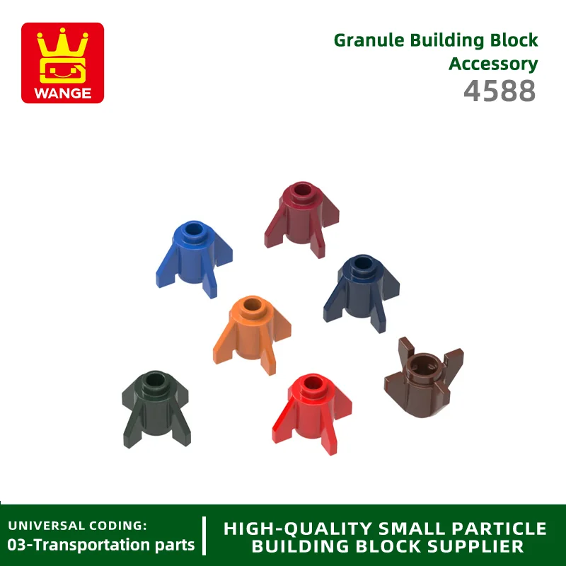 

20Pcs/lot 4588 Rocket Tail Round 1 x 1 with Fins Building Blocks Loose Parts Compatible with Bricks DIY Assembly Toys Gift Box