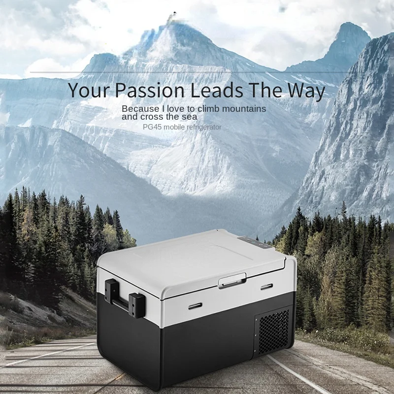 45l Large Capacity Self-Driving Car Refrigerator Outdoor Mini Refrigerator Party Mobile Refrigerator