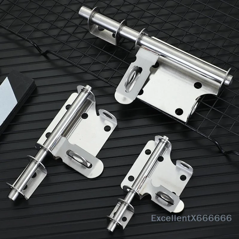 Premium Home Hardware Solid Sliding Bolt Door Lock, Stainless Steel Gate Latch for Security