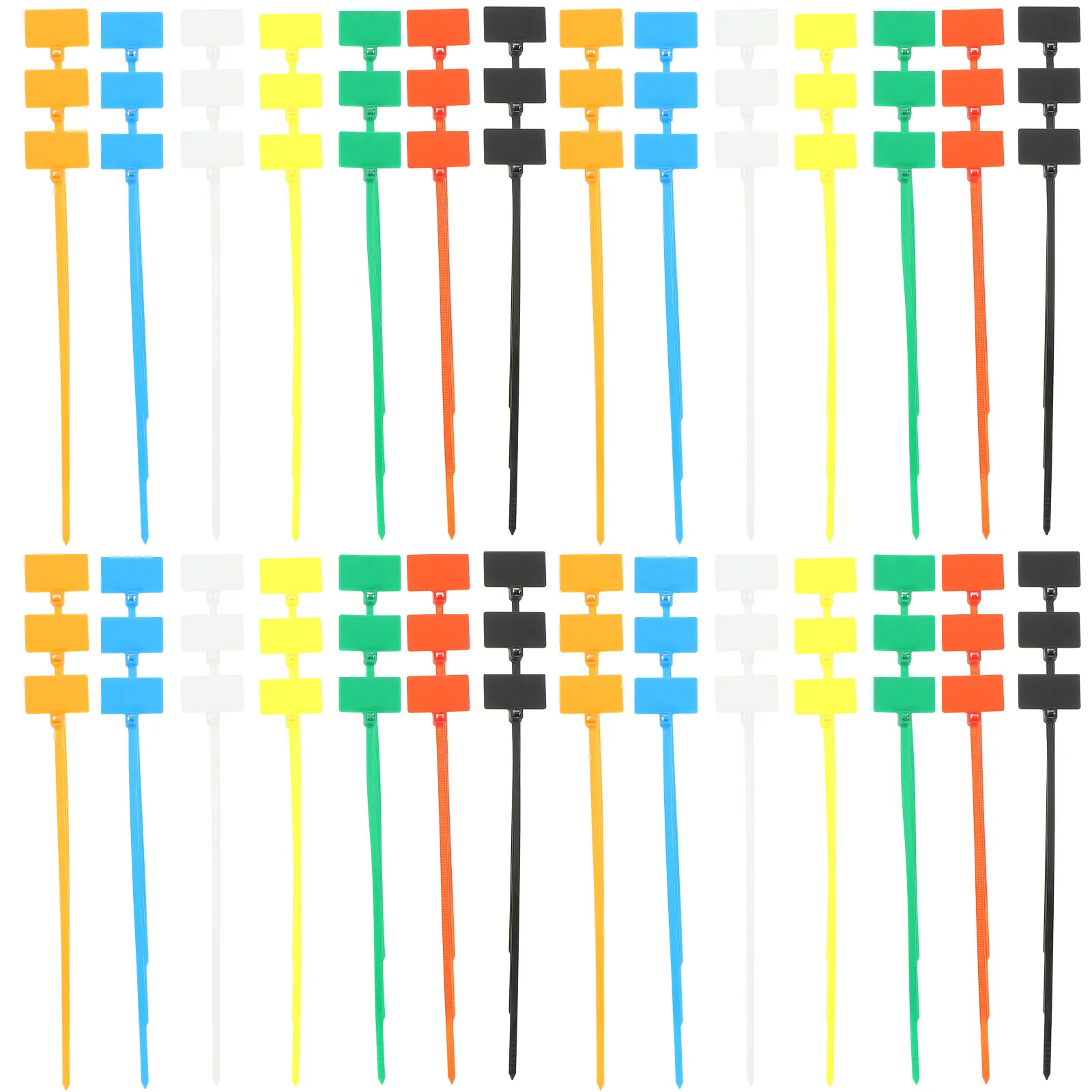 

250 Pcs Cable Tie Marker with Labels Tags Write Organizer Markers and