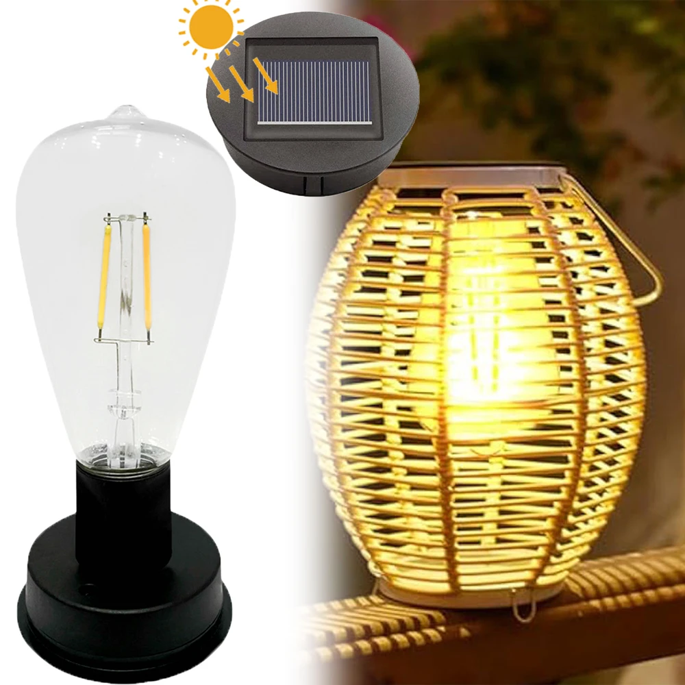 Outdoor Light Shatterproof Beautiful Fairy Tale Lamp Solar Lamp with Base Not Dazzling Utility Outdoor Courtyard Light Bulb