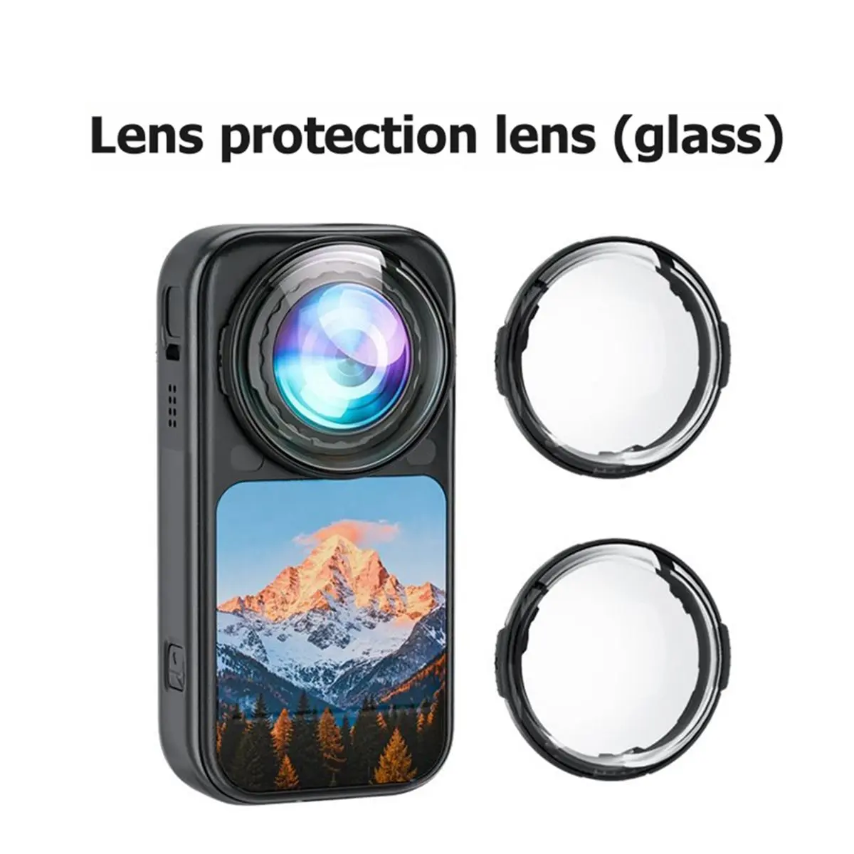 2PCS for X6 Lens Protector Tempered Glass Anti Scratch 360° Camera Lens Guard Snap on Protective Accessory