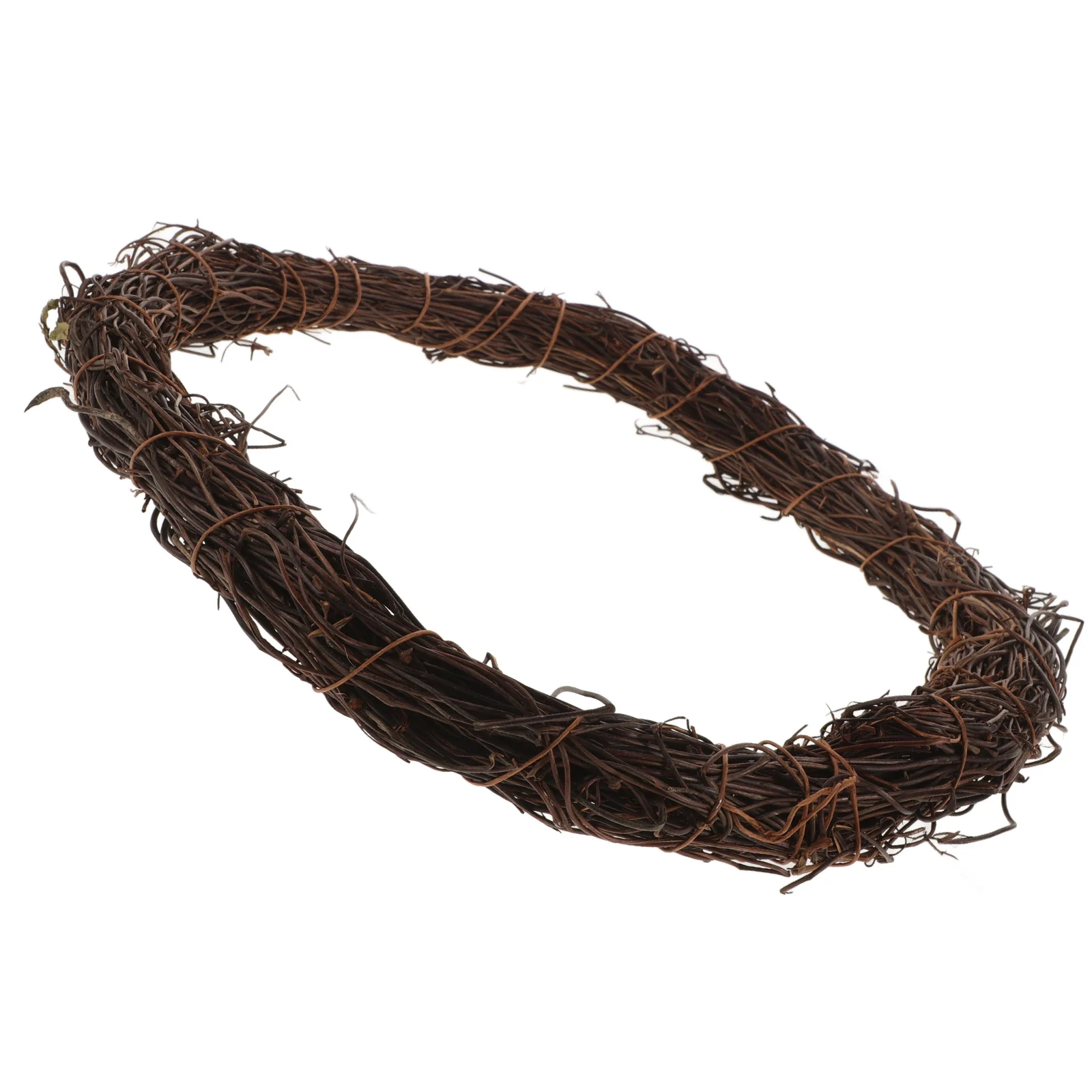 

12 Inch Black Vine Circle Christmas Easter Wreath DIY Ring H made Decor Craft Supplies Fine Workmanship Home Decor