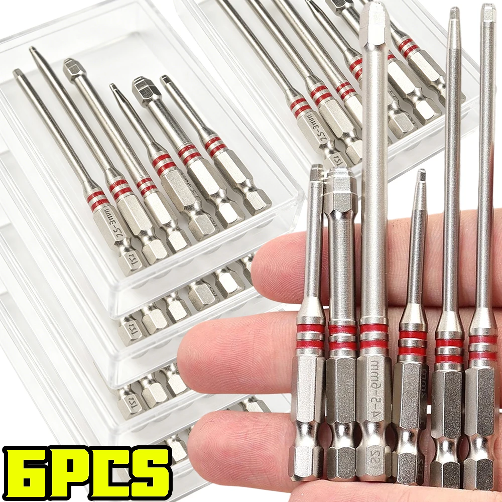 

Hex Shank Batch Head Driver Bits Multi-Size 65/100mm for Electric Drills Wrench Power Tools TS2 Magnetic Screwdriver Bits Set