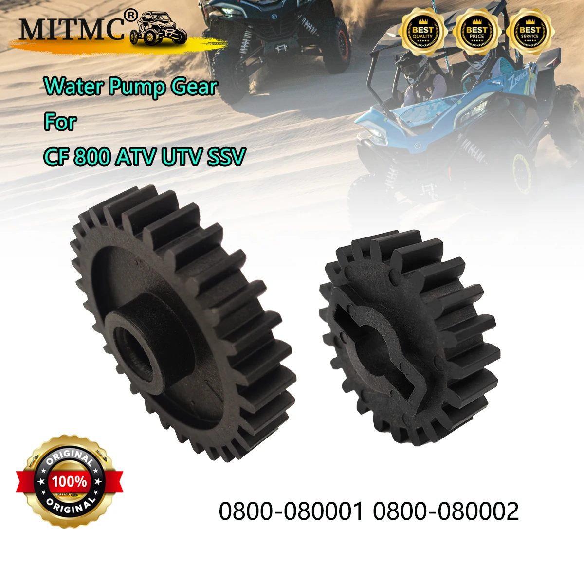 

Original Water Pump Gear CF 800 ATV UTV SSV CForce UForce ZForce 800 Trail 800EX 0800-080001 0800-080002