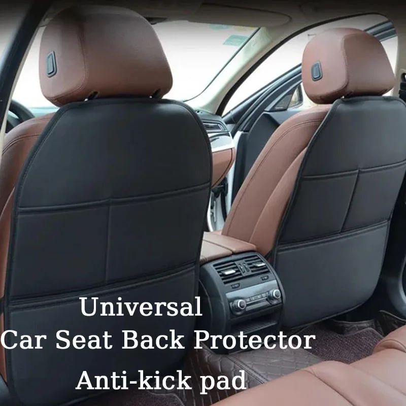 

Premium PU Leather Car Seat Back Protector With Sponge Filling Kick-Proof Waterproof All Season Universal Anti Slip Car Products