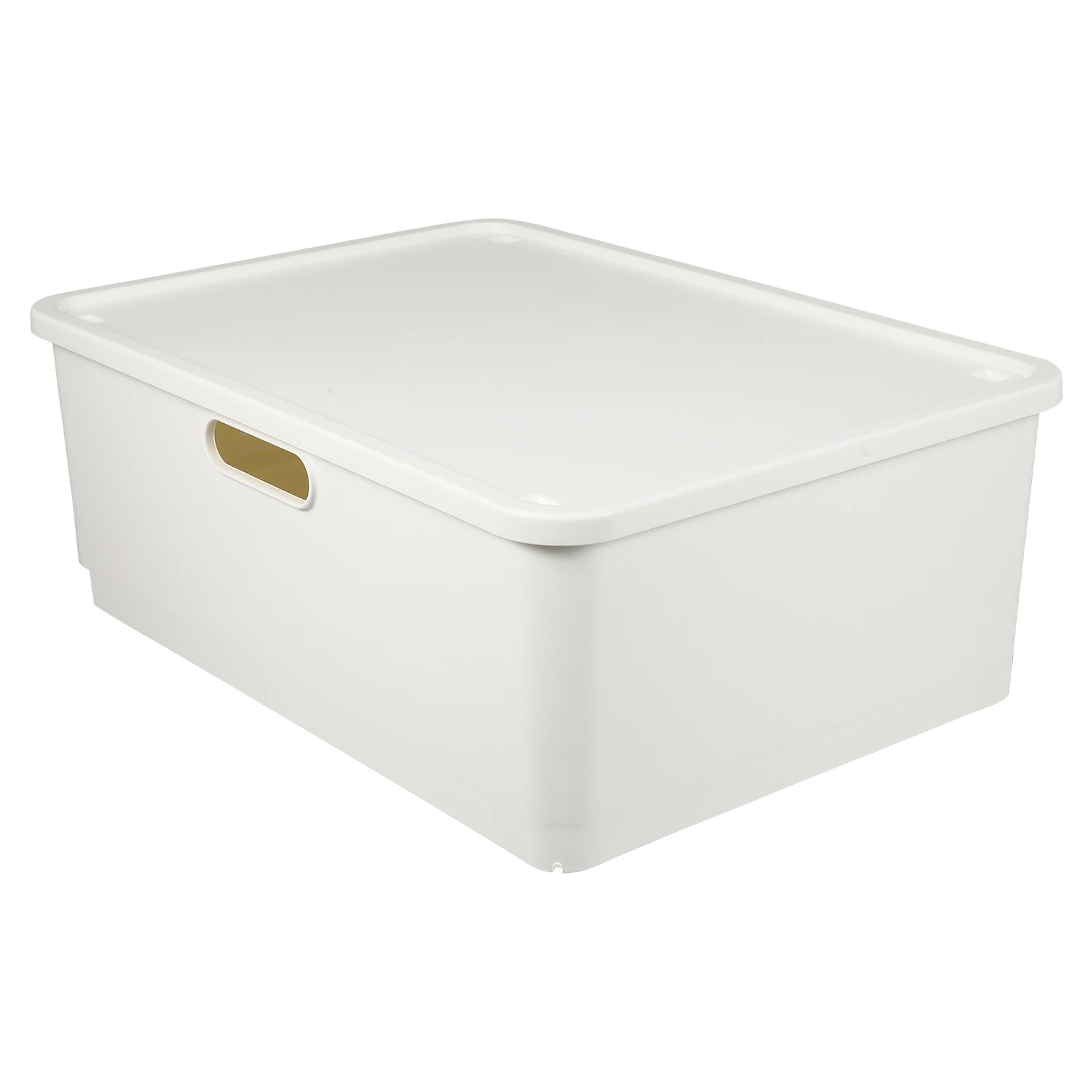 

Storage Plastic Box Portable Organizing Box With Lid Home Supply Simple Design Bedroom Living Room Use Large Capacity