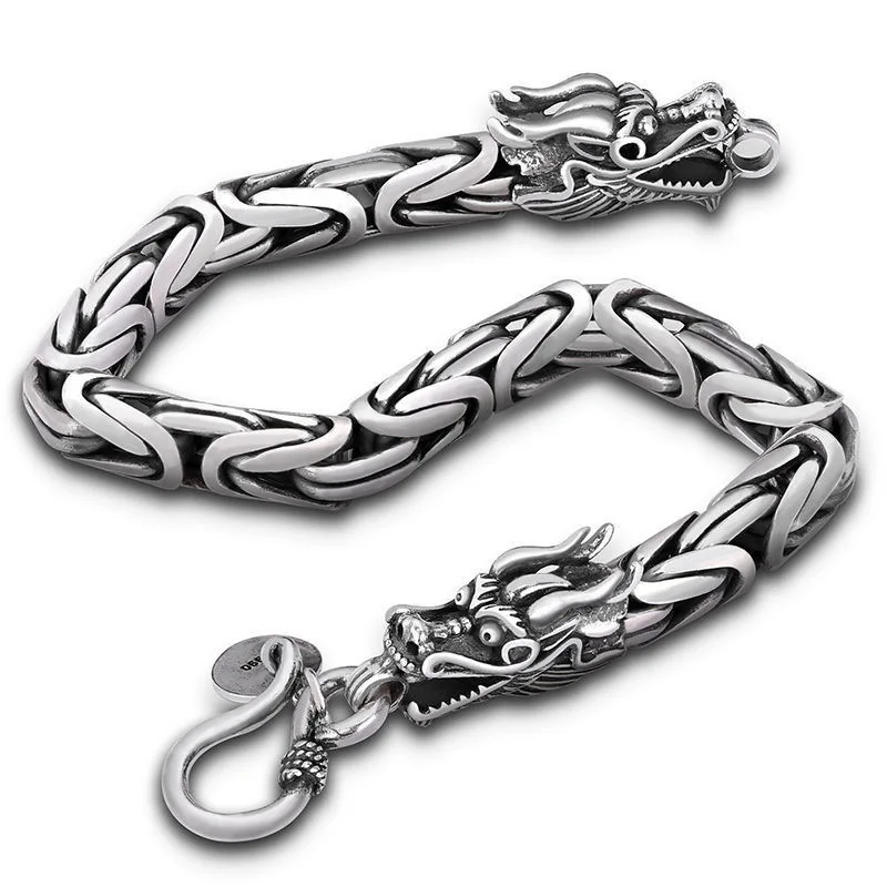 

Retro Trendy Men's Domineering Personality Dragon Bracelet, Dragon Bone Chains, Men's for Bracelet