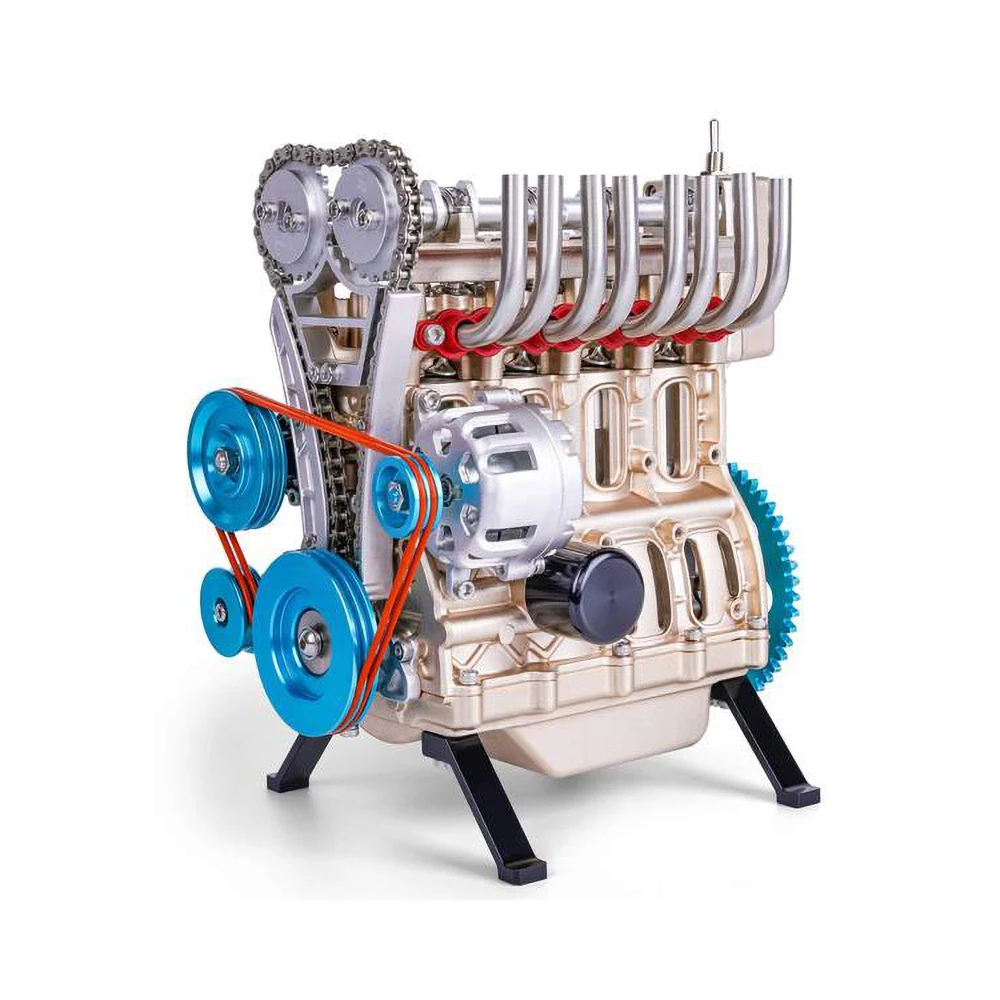

TECHING Simulation 4-CYLINDER ENGINE Electric Assembling Model KIT Adults Children's Toys Gifts