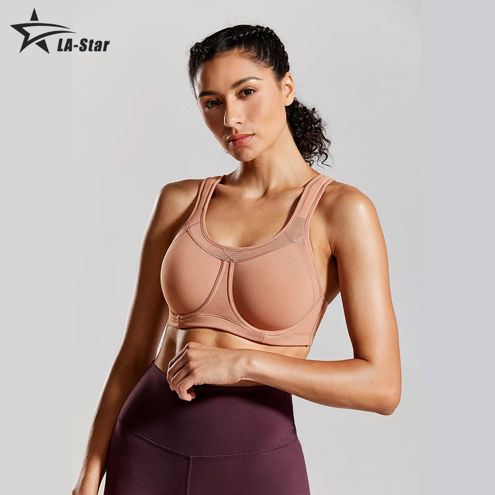 Soutien-gorge de sport pour femmes, Push-Up, Fitness, haut à armatures, couverture complète, contrôle du rebond