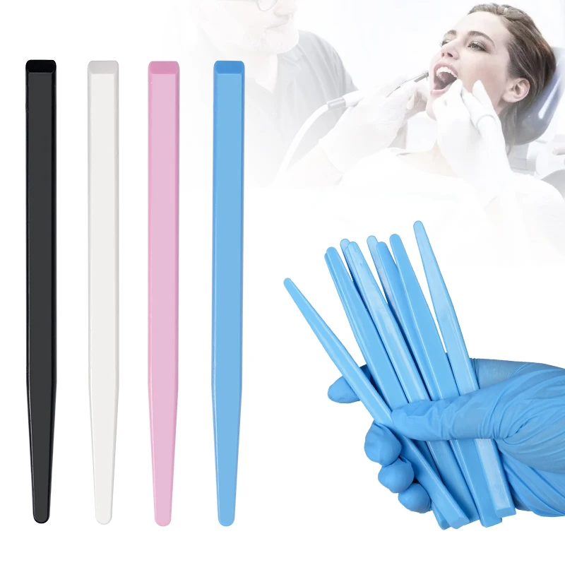 

20pcs Dental plastic mixing knife, disposable adhesive powder mixing knife, gypsum mixing knife, oral care mixing tool
