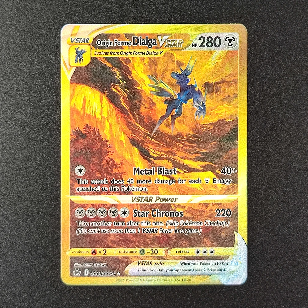 5 قطعة بطاقات جمع البوكيمون الإنجليزية VSTAR Dialga Arceus Palkia VSTAR Mewtwo Giratina بطاقة واحدة نادرة لعبة كلاسيكية بطاقات أنيمي
