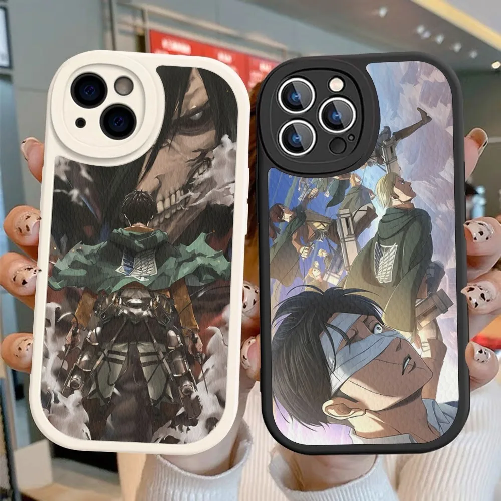 

Anime Attack On Titan Phone Case Hard Leather For IPhone 14 13 12 Mini 11 14 Pro Max Xs X Xr 7 8 Plus Fundas