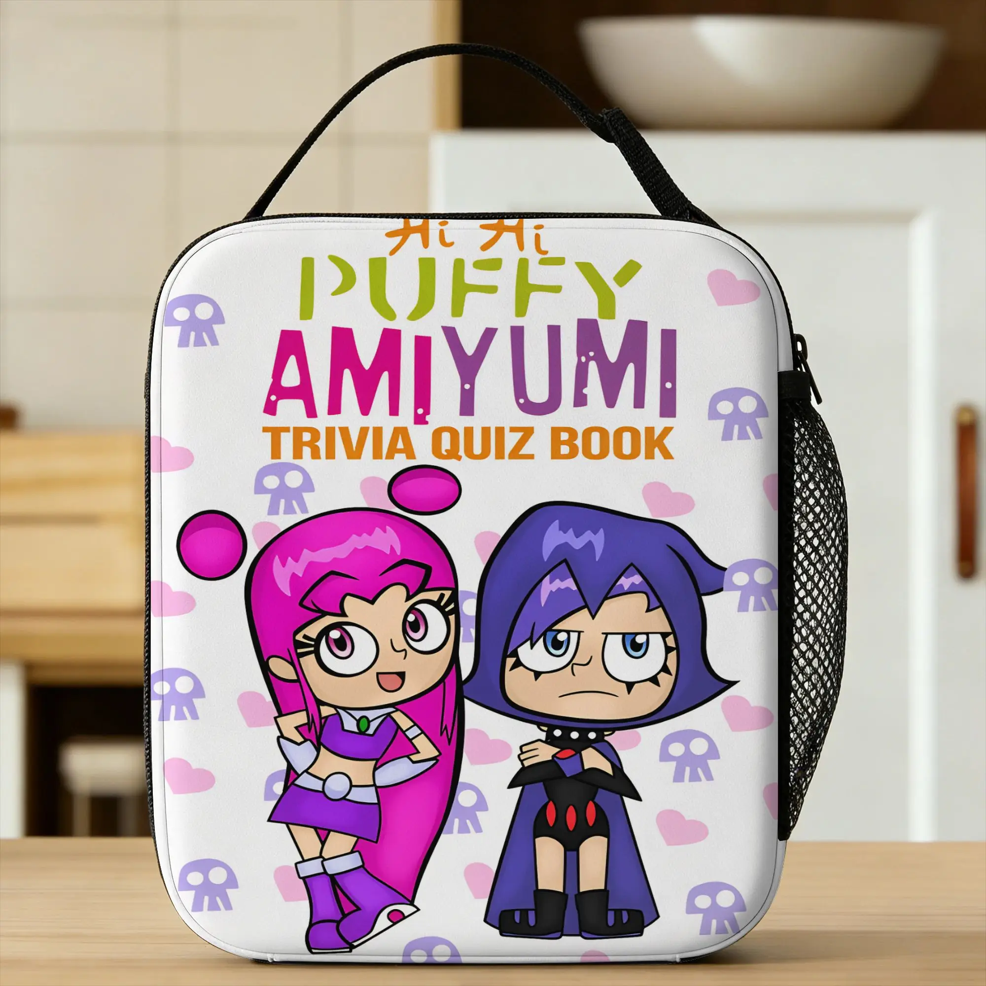 Hi Hi Puffy AmiYumi Lunch Bag  Cute Lunch Box For Adult Picnic Portable Cooler Bag Oxford Custom Thermal Lunch Bags