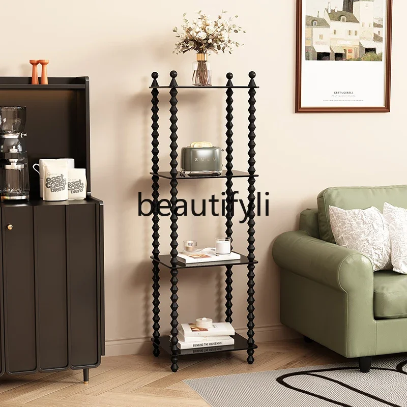 

Vintage Solid Wood Storage Rack Bedroom Chest of Drawers Living Room Storage Display Cabinet Bookshelf Floor-standing