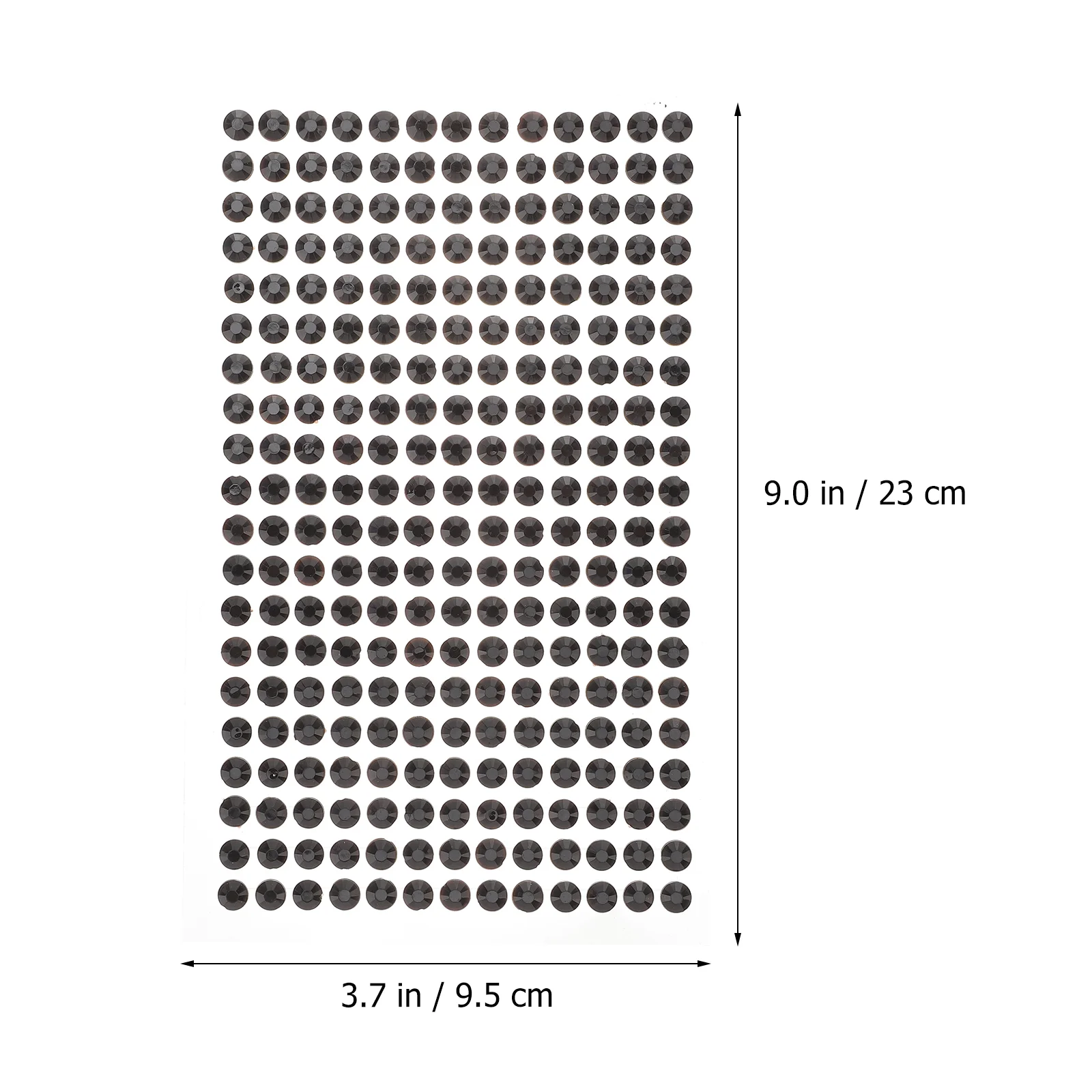 234 Uds. Diamantes de imitación autoadhesivos de cristal de 5mm tira de diamantes de imitación DIY pegatina (negro) diamantes de imitación adhesivos de 5mm