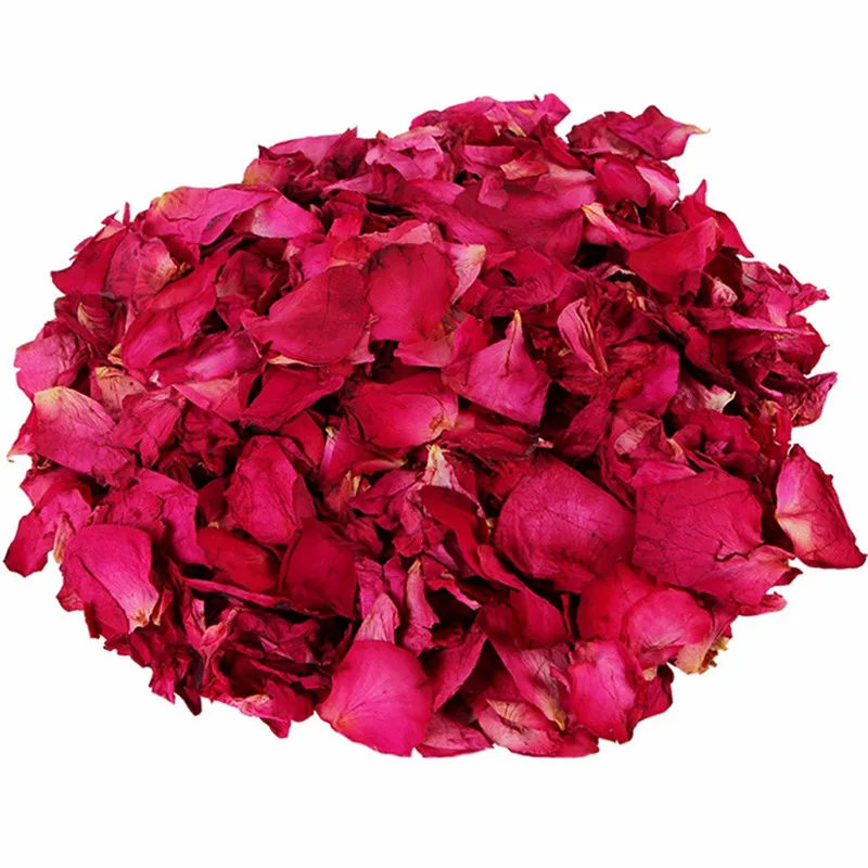 1 pacote de pétalas de rosa secas natural flor banho spa branqueamento chuveiro seco rosa flor pétala banho aliviar o corpo perfumado massageador