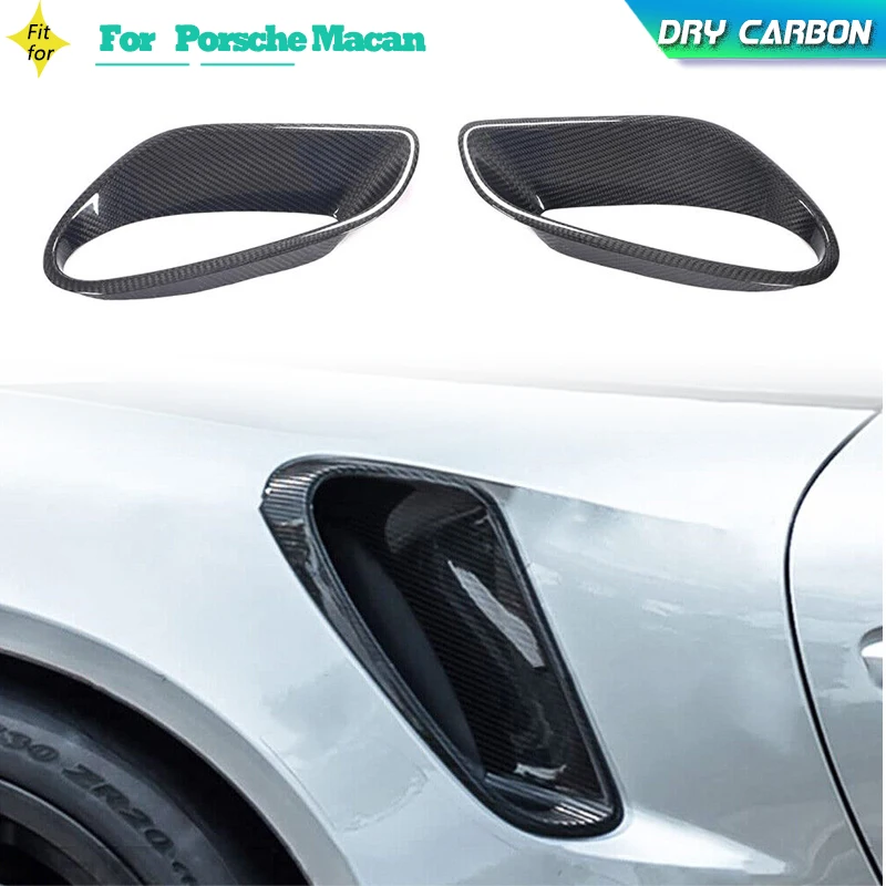 

Dry Carbon Car Rear Side Fender Air Intake Scoops Vents Trim For Porsche 911 Turbo S Coupe 2-Door 2014-2016 Air Vent Covers