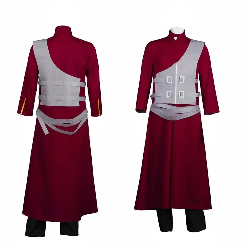 Anime Cosplay Sabaku No Gaara Cosplay Costume Ninja Hokage Kazekage Clothing for Adult Coat Vest Pants Carnival Party Outfits