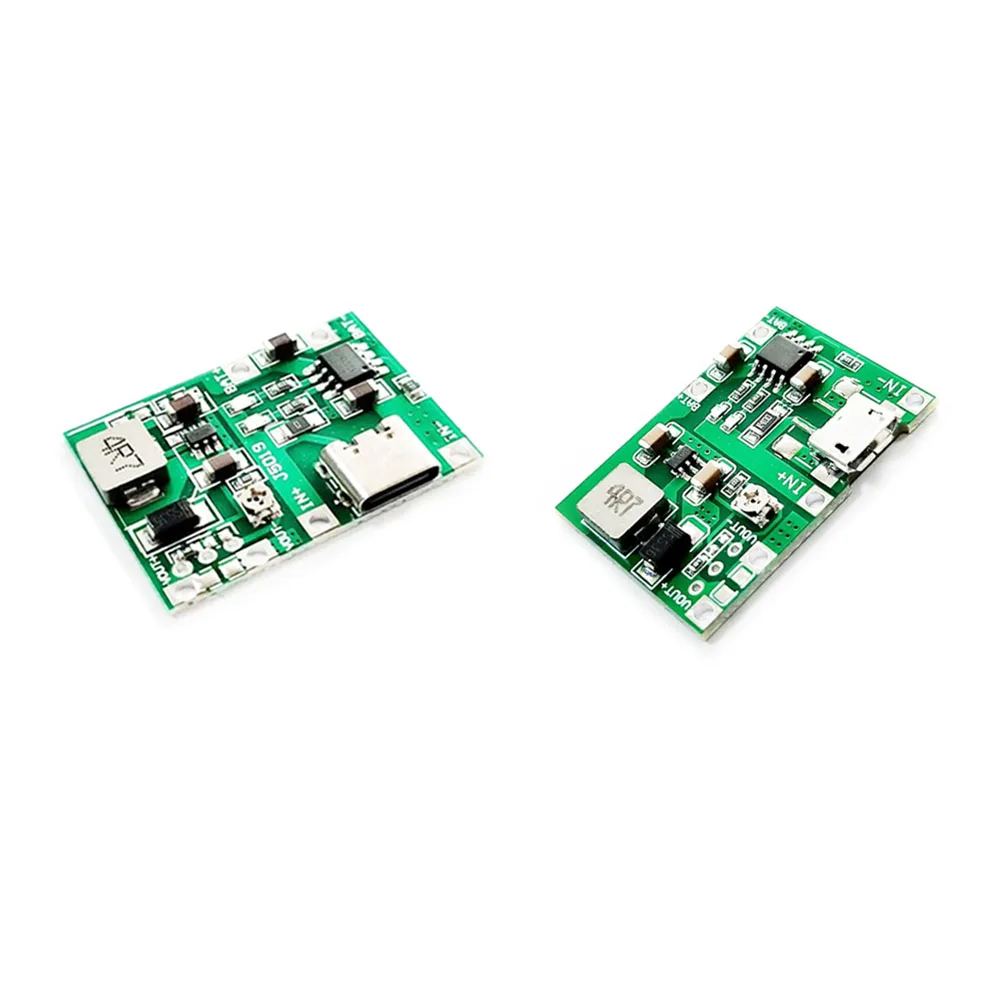 1PCS 3.7V 9V 5V 2A Adjustable Step Up 18650 Lithium Battery Charging Discharge Integrated Module TYPE C USB Micro USB