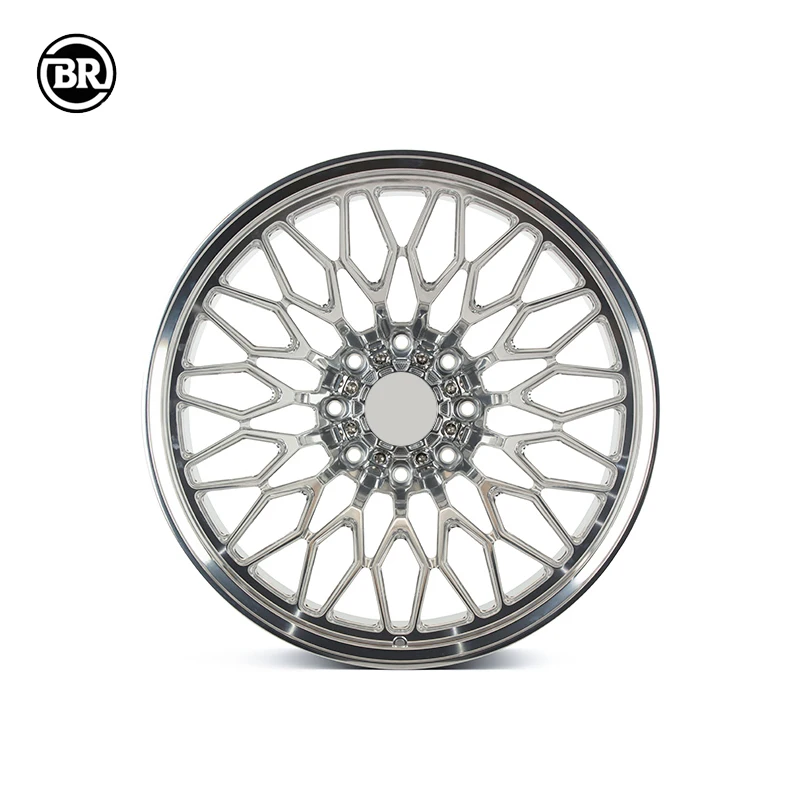 

Custom Electroplating Glossy Surface 18-26 Inch Racing Car Wheels Deep Dish Forged 5*130 Rims With Polished Lip