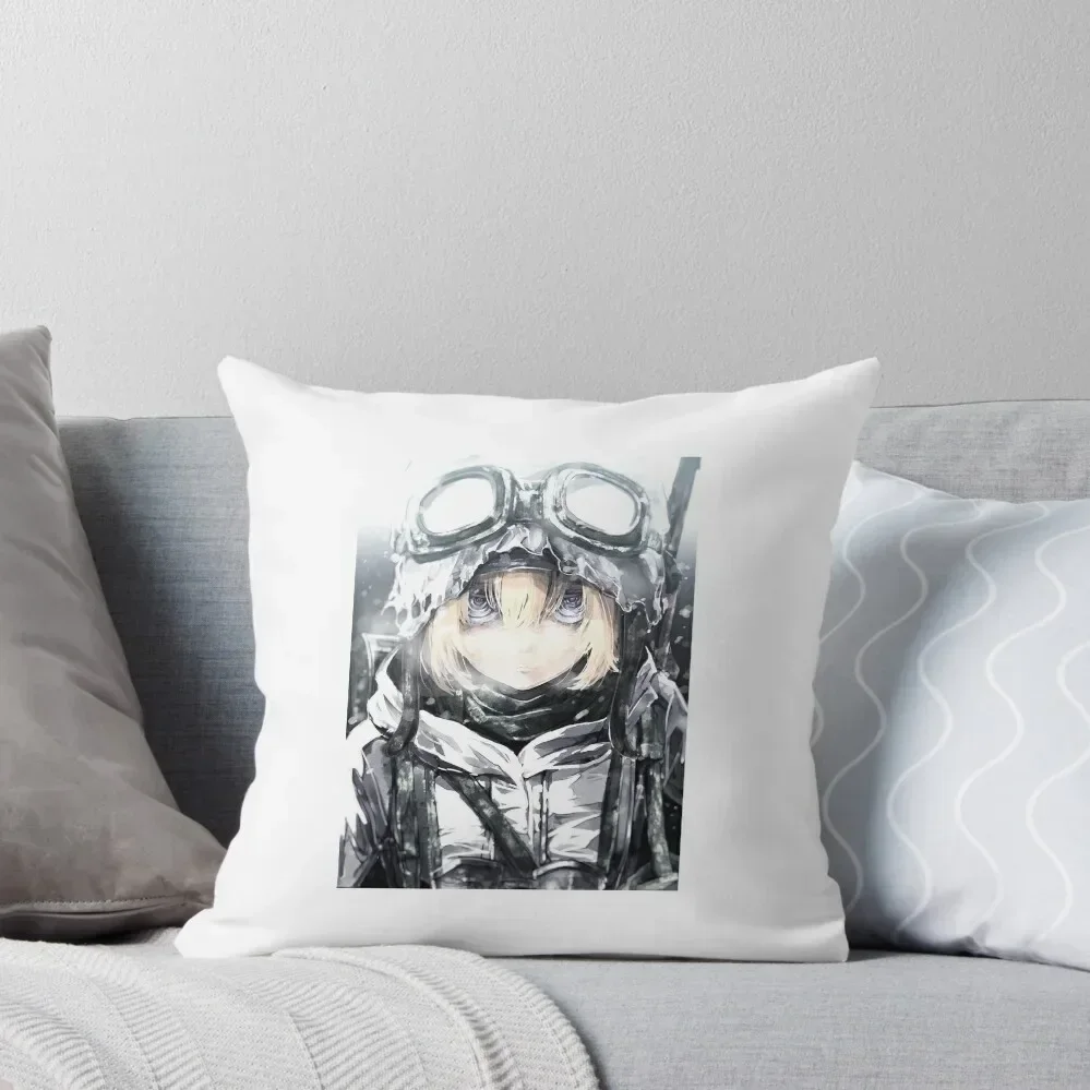 Youjo Senki|Saga of Tanya the Evil - Tanya von Deugrechaff (Paint) Throw Pillow Room decorating items pillow