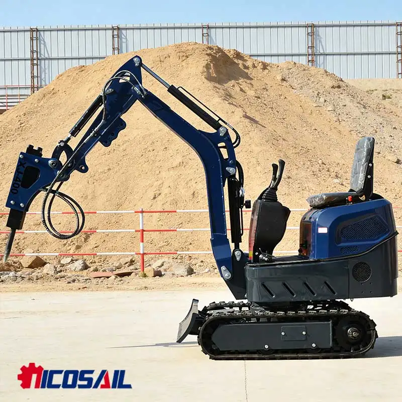 

Multi-Purpose Hydraulic 1.2ton Mini Crawler Excavator - For Construction Site Trenching, Orchard & Animal Husbandry