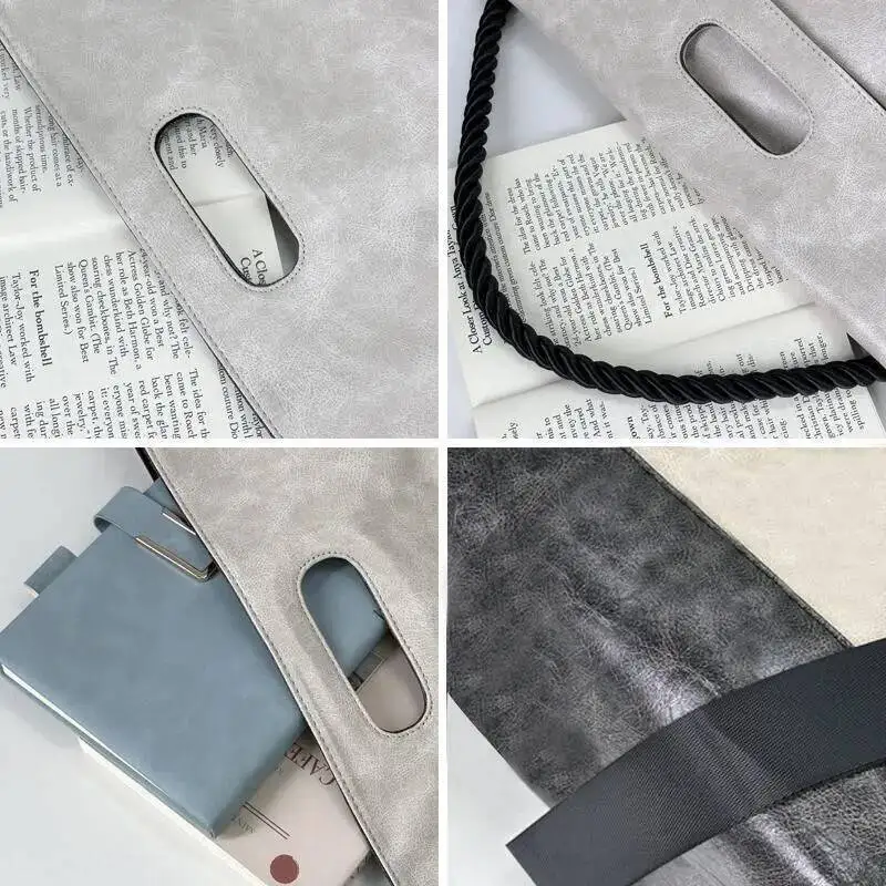 Bloom Versatile Large Capacity Handbag Tote Women Hot Girls Leather Casual Messenger Bag Female Retro Y2k Shoulder Bags